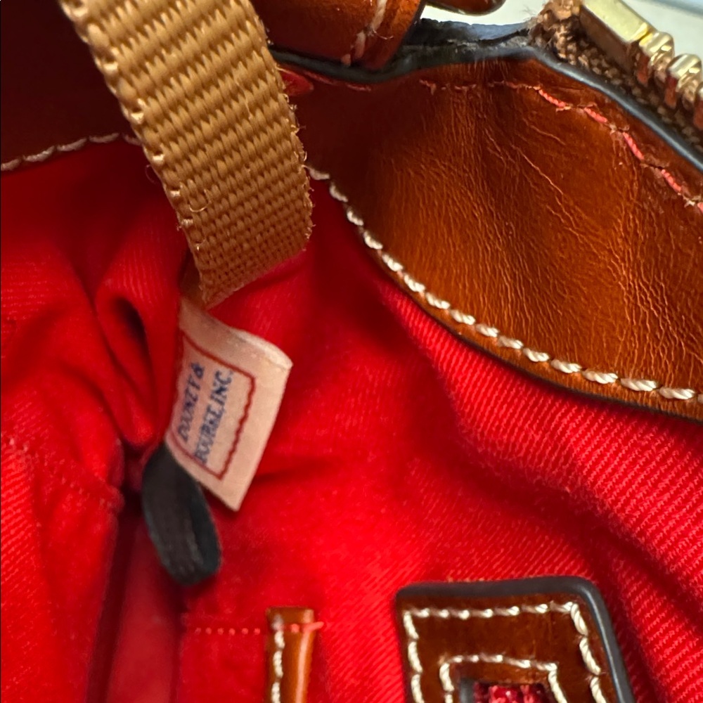 Dooney & Bourke Pink and Brown Satchel - Picture 4 of 6